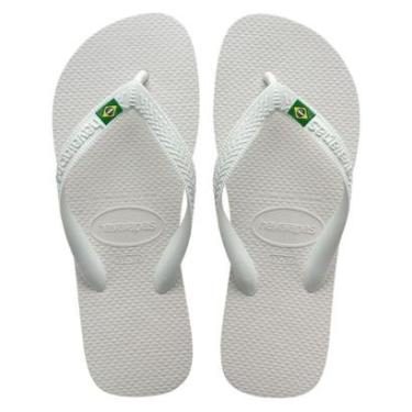 Imagem de Chinelo Havaianas Brasil 1 - Branco - Tam 41/42-Unissex