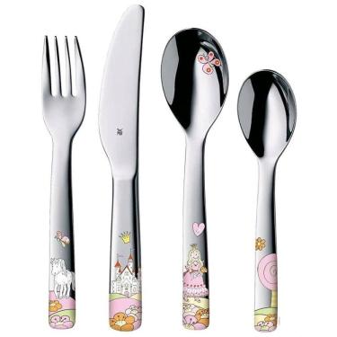 Imagem de Conjunto de Talheres Infantis 4 Peças em Aço Inoxidável, Princesa Anneli, WMF