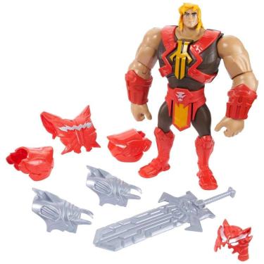 Imagem de Boneco de Ação He Man com Acessórios de Batalha e 21 cm de Altura, Master Of The Universe, MOTU