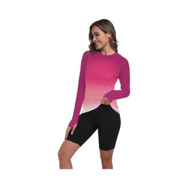Imagem de Camisa De Proteção UV De Manga Longa Para Mulheres, Leve E De Secagem 
