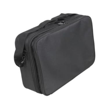 Imagem de YIJU Bolsa preta para guardar o controle remoto do avião, compatível com transmissores de modelos de aviões e com fechamento em zíper, M