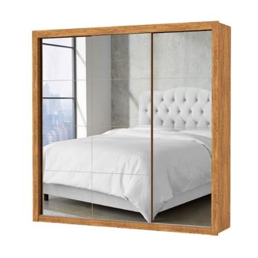 Imagem de Guarda Roupa Clara Premium com Espelho Cinamomo - Carioca