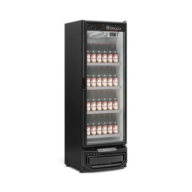 Imagem de Expositor de Bebidas Vertical 1 Porta GCBC45 Preto Gelopar 220V