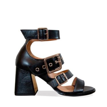 Imagem de Sandalia Luiza Barcelos Preta Salto Bloco 