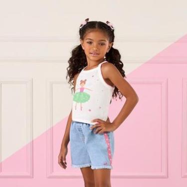 Imagem de Blusa Infantil Regata Estampada Bailarina Mon Sucré-Feminino