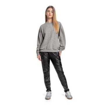 Imagem de Blusão Juvenil em Moletom com Strass Gloss-Feminino