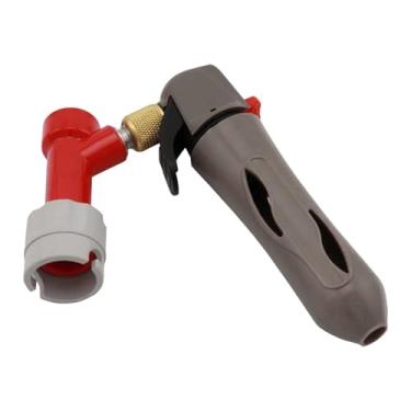 Imagem de Ioensy Carregamento de barril portátil, fácil de usar, acessório para fabricação de cerveja caseira, válvula injetora de CO2. Leve, e compacto, Distribuidor Cinza Vermelho