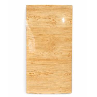 Imagem de Placas Adesivas Mármore 3D Autocolantes Kit com 30 Unidades Revestimento Decorativo Lavável para Parede, Quarto, Sala e Banheiro 30cm x 60cm (Madeira Clara, 30cm x 60cm)