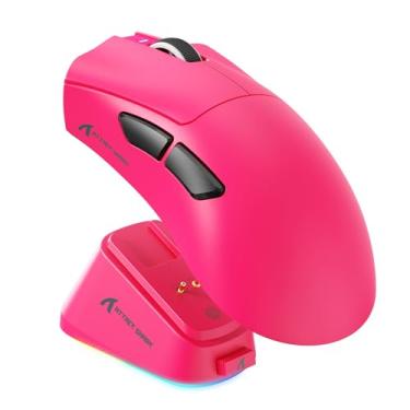 Imagem de ATTACK SHARK Mouse para jogos V3 Pro Wireless Esports com base de carregamento magnético: 62 g leve - 1K Polling-25K DPI-PAW3311 sensor, com fio/BT/2,4 GHz programável, BK52820 IC para PC Mac Win