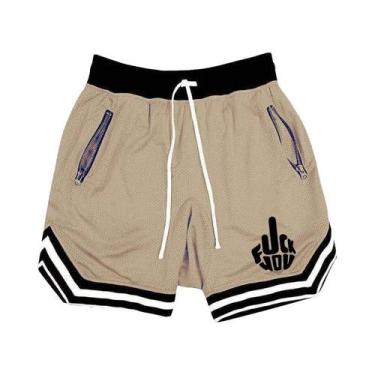 Imagem de Shorts De Basquete Masculinos De Verão Em Malha Respirável, Calças Cas