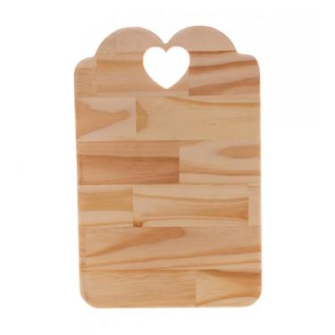 Imagem de Tabua Coração em Madeira Pinus 46x28 cm - Rojemac