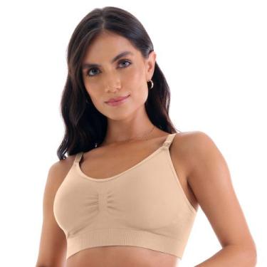 Imagem de Sutiã Amamentação sem Costura Bege Zee Rucci, 40