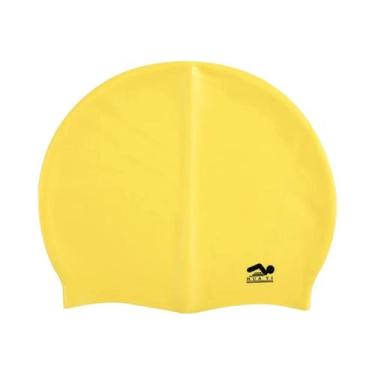 Imagem de Touca De Natação Impermeável De Silicone Para Adultos, Elástica, Para 