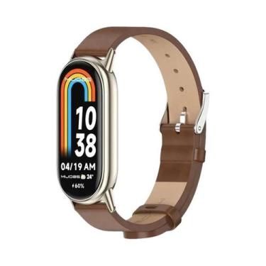 Imagem de Pulseira De Couro Substituta Para Xiaomi Mi Band 8, Bracelete NFC, Pul