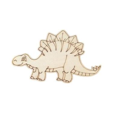 Imagem de Artesanato De Dinossauros De Madeira Para Crianças, 10 Peças, Ornament