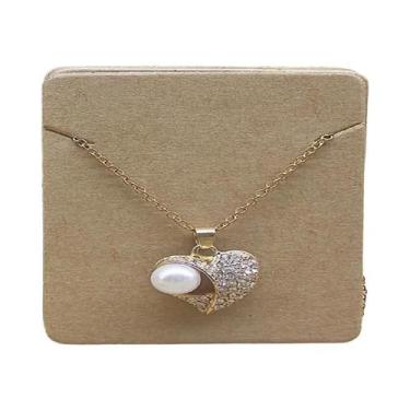 Imagem de Cartões De Embalagem Para Brincos Em Papel Kraft 100PCS 5x6.5cm 5x7cm 