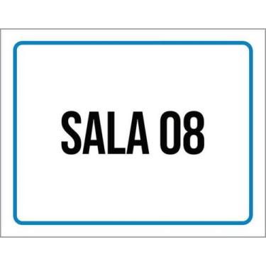 Imagem de Kit 3 Placas Sala 08 27X35 - Sinalizo
