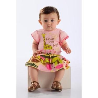 Imagem de Conjunto com Body e Saia para Bebê Up Baby-Feminino