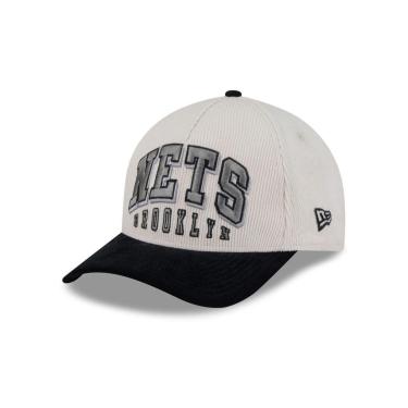 Imagem de BONE NEW ERA 9FORTY M-CROWN A-FRAME BROOKLYN NETS NBA PRETO-Masculino
