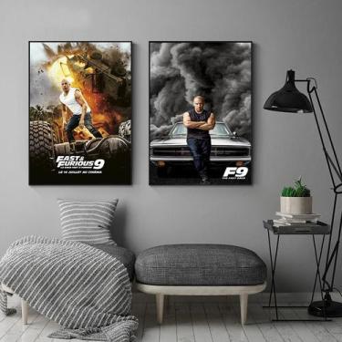 Imagem de Conjunto de pôsteres Fast and Furious, 2 peças de pintura em tela, 20x