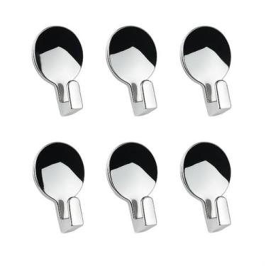 Imagem de Kit 12 Suportes Cabide Adesivo Gancho De Parede Toalha - Clink