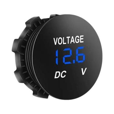 Imagem de Voltímetro Digital LED À Prova d'Água 12V Para Carro, Barco E Testador