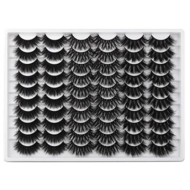 Imagem de Pestañas Postizas LANFLOWER 5D Faux Mink 20mm Paquete al por Mayor