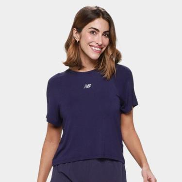 Imagem de Camiseta New Balance Infinity Propel Feminina, Roxo, P