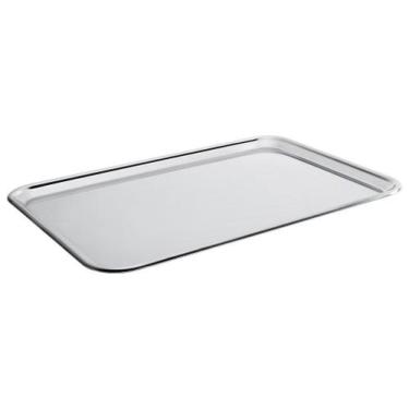 Imagem de Bandeja Retangular Brinox Arienzo 48 x 32 cm Aço Inox, Inox