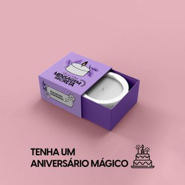 Imagem de Vela Com Mensagem Secreta Vanilla Magical Birthday