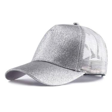 Imagem de Boné Baseball Glitter Shine – Malha Mesh Respirável Ajustável Aba Curva – Luke Sports