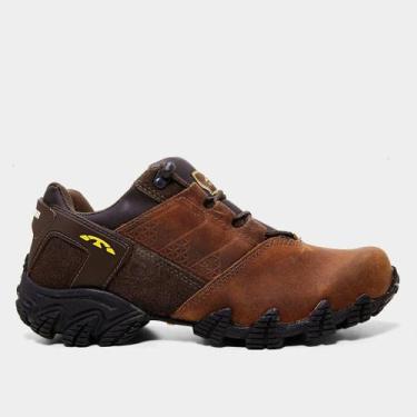 Imagem de Tênis Couro Bull Terrier Target Masculino, Marrom, 42