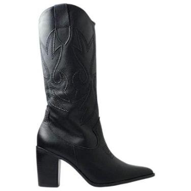 Imagem de Bota Cano Longo Western Via Marte Feminina-Feminino
