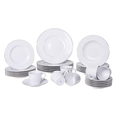Imagem de Aparelho de Jantar Tramontina Joana em Porcelana Decorada 30 Peças