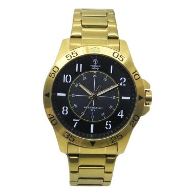 Imagem de Relógio Masculino de Aço Tuguir Analógico Infinity 9167F Dourado e Preto-Masculino