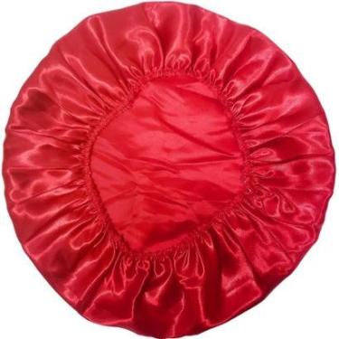 Imagem de Nobrand - Touca de Cetim Camada Simples Antifrizz Vermelho-Unissex