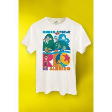 Imagem de Camiseta Mundo Pixar Rio de Janeiro - Piticas, G2, Off white