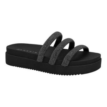 Imagem de Chinelo Ramarim 2442101 Sola Alta Flatform Brilho Tratorada Feminino-Feminino