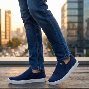 Imagem de Sapatenis tênis slip on masculino casual básico confortavel - Seven Br