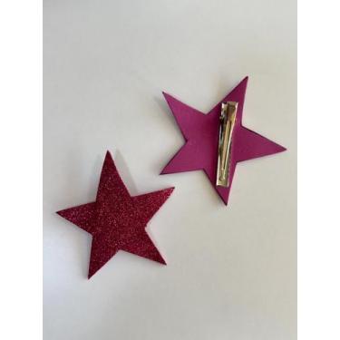 Imagem de Par de Presilhas Estrela para Cabelo com Design em EVA - Raquel Mendon