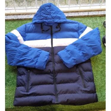 Imagem de Jaqueta Nylon bobojaco masculina tricolor capuz removivel - Lion Store