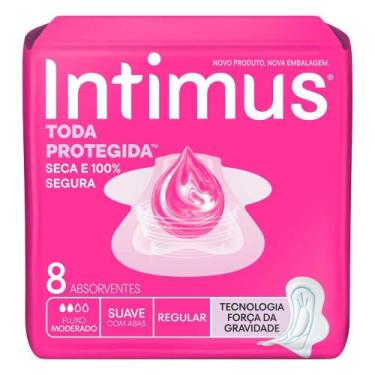Imagem de Absorvente Intimus Toda Protegida Dia Suave com Abas 8 Unidades