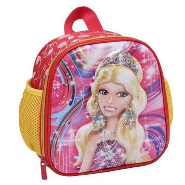Imagem de Lancheira infantil feminina 3d princesa 10'' - BF BRASIL