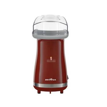 Imagem de Pipoqueira Elétrica Britânia Poplite BPI01 1200W Vermelho 220V com Tampa Dosadora