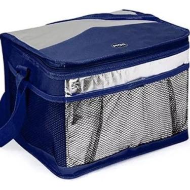 Imagem de Bolsa Térmica Fitness Lancheira Praia Mor 10l Azul Marinho