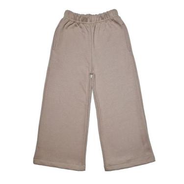 Imagem de Calça Moletom Wide Leg Infantil Blogueirinha Moda Menina - 2L Kids, Be