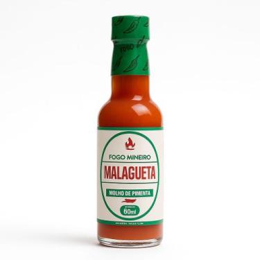 Imagem de Molho de Pimenta Malagueta VERMELHA 60ml- Fogo Mineiro