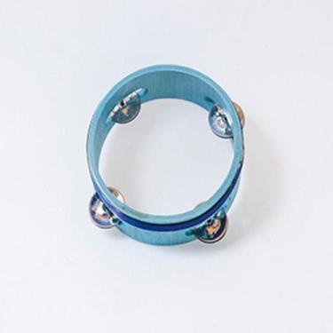 Imagem de Pandeiro 15cm - madeira com pele pvc e platinela - VIBRATOM