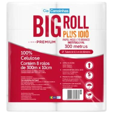 Imagem de Papel Higiênico Big Roll Branco Linha Premium Rolao 8 rolos 10 cm x 30