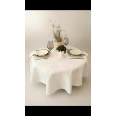 Imagem de Toalha de Mesa Impermeável Jacquard Redonda 2,10m - Congratulations St